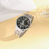 Men's Casual Alloy And Stainless Steel Wrist Watch With Round Dial