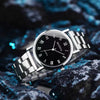Men's Casual Alloy Band Titanium Alloy Case Round Dial Quartz Watch