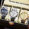 Men's Casual Alloy Case And Strap Quartz Watch With Round Dial And Mineral Reinforced Glass Mirror