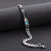 Men's Casual Alloy Case Imitation Leather Strap Stainless Steel Buckle Round Dial Watch