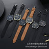 Men's Casual Alloy Case Quartz Belt Watches With Round Dial