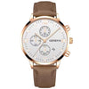 Men's Casual Alloy Case Quartz Belt Watches With Round Dial