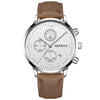 Men's Casual Alloy Case Quartz Belt Watches With Round Dial