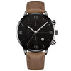 Men's Casual Alloy Case Quartz Belt Watches With Round Dial