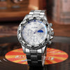 Men's Casual Alloy Quartz Watch With Roman Literal And Round Dial