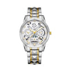 Men's Casual Alloy Stainless Steel Round Waterproof Quartz Watch