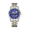 Men's Casual Alloy Stainless Steel Round Waterproof Quartz Watch