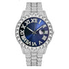 Men's Casual Alloy Watch With Round Dial And Stainless Steel Jewelry Buckle