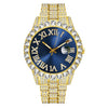 Men's Casual Alloy Watch With Round Dial And Stainless Steel Jewelry Buckle