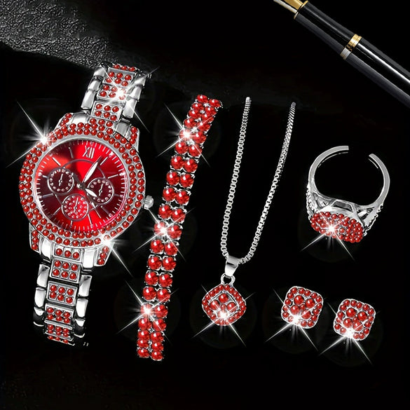 Men's Casual Alloy Watch With Round Dial And Stainless Steel Jewelry Buckle