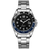 Men's Casual Automatic Mechanical Alloy Case Imitation Leather Strap Round Dial Watch