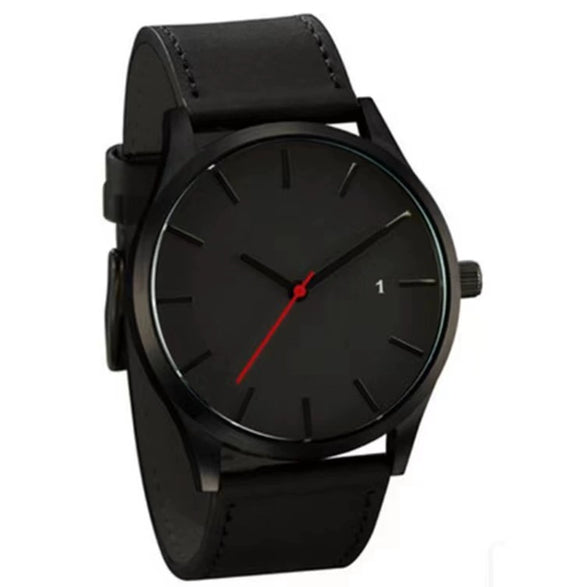 Men's Casual Business Style Alloy Belt Watch And Bracelet Threepiece Set With Round Dial