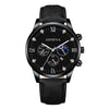 Men's Casual Fashion Quartz Watch And Belt Set With Alloy Case Imitation Leather Strap And Stainless Steel Clasp Round Dial