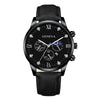Men's Casual Fashion Quartz Watch And Belt Set With Alloy Case Imitation Leather Strap And Stainless Steel Clasp Round Dial