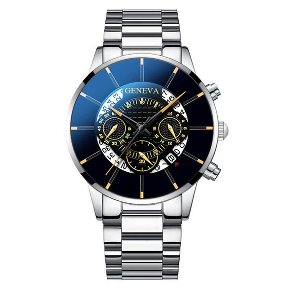 Men's Casual Quartz Watch Alloy Band Round Dial