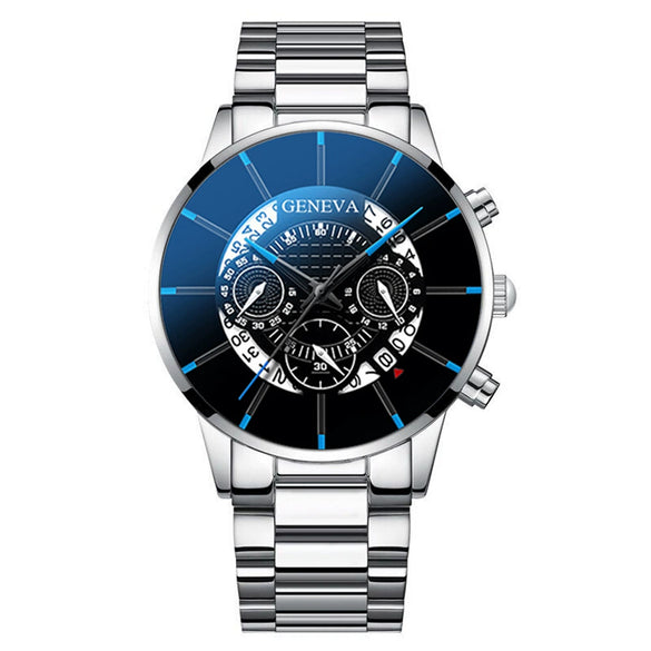 Men's Casual Quartz Watch Alloy Band Round Dial