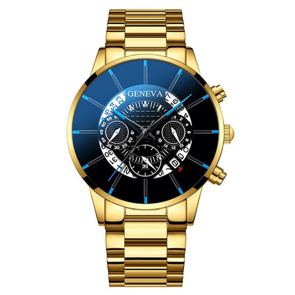 Men's Casual Quartz Watch Alloy Band Round Dial