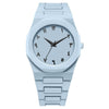 Men's Casual Quartz Watch Alloy Case Pvc Strap Stainless Steel Butterfly Buckle Round Dial