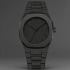 Men's Casual Quartz Watch Alloy Case Pvc Strap Stainless Steel Butterfly Buckle Round Dial