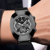 Men's Casual Quartz Watch Alloy Case Stainless Steel Strap Round Dial Waterproof Luminous