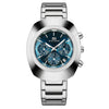 Men's Casual Quartz Watch Alloy Case Stainless Steel Strap Round Dial Waterproof Luminous