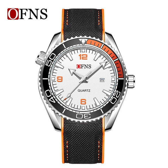 Men's Casual Quartz Watch With Calendar Luminous Alloy Alloy Case Mineral Tempered Glass Mirror Stainless Steel Buckle Round Dial Tpu Strap Waterproof