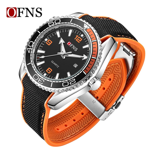 Men's Casual Quartz Watch With Calendar Luminous Alloy Alloy Case Mineral Tempered Glass Mirror Stainless Steel Buckle Round Dial Tpu Strap Waterproof