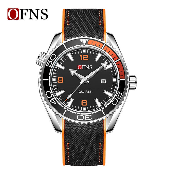 Men's Casual Quartz Watch With Calendar Luminous Alloy Alloy Case Mineral Tempered Glass Mirror Stainless Steel Buckle Round Dial Tpu Strap Waterproof