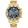Men's Casual Sport Alloy And Steel Strap Watch With Round Dial And Ordinary Glass Mirror