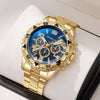 Men's Casual Sport Alloy And Steel Strap Watch With Round Dial And Ordinary Glass Mirror