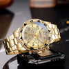 Men's Casual Sport Alloy And Steel Strap Watch With Round Dial And Ordinary Glass Mirror