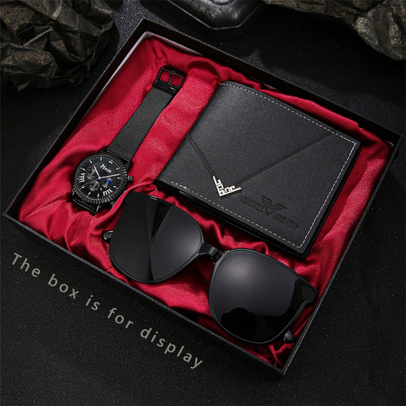 Men's Casual Sports Mesh Strap Quartz Watch Alloy Case And Strap Round Dial