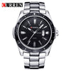 Men's Casual Stainless Steel Band Round Dial Watch