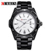 Men's Casual Stainless Steel Band Round Dial Watch