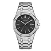 Men's Classic Business Alloy Case Stainless Steel Band Round Dial Waterproof Luminous Calendar Watch