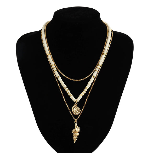 Men's Coconut Shell And Zinc Alloy Geometric Handmade Hiphop Style Necklace