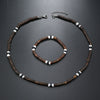 Men's Coconut Shell Handmade Beads Plant Flowers Clavicle Chain Necklace