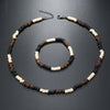 Men's Coconut Shell Handmade Beads Plant Flowers Clavicle Chain Necklace