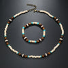Men's Coconut Shell Handmade Beads Plant Flowers Clavicle Chain Necklace