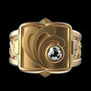Men's Copper Box Flip Ring Hiphop Punk Style