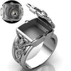 Men's Copper Box Flip Ring Hiphop Punk Style