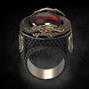 Men's Copper Dragon Ring With Animal Zodiac Pattern And Electroplating Treatment