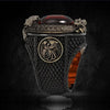Men's Copper Dragon Ring With Animal Zodiac Pattern And Electroplating Treatment