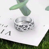 Men's Copper Electroplated Puppy Collar Ring Cute Geometric Fashion Jewelry Accessory