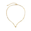 Men's Copper Snake Chain Necklace Geometric Electroplated