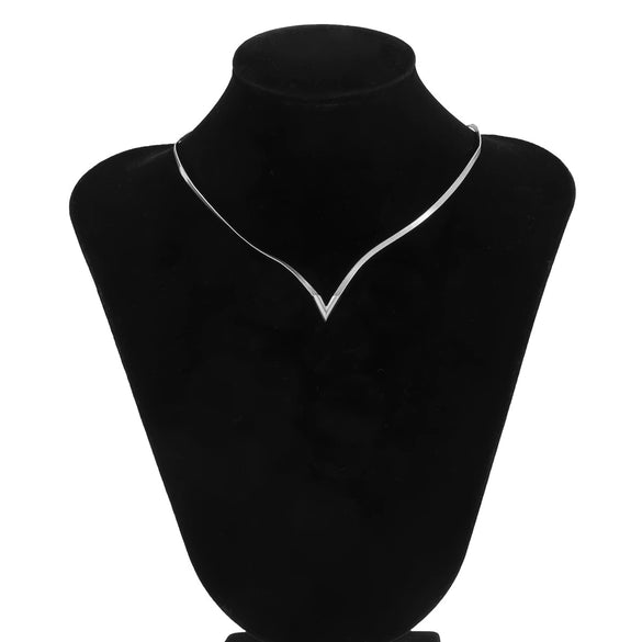 Men's Copper Snake Chain Necklace Geometric Electroplated