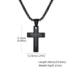 Men's Cross Pendant Necklace Stainless Steel Geometric Fashion Polish