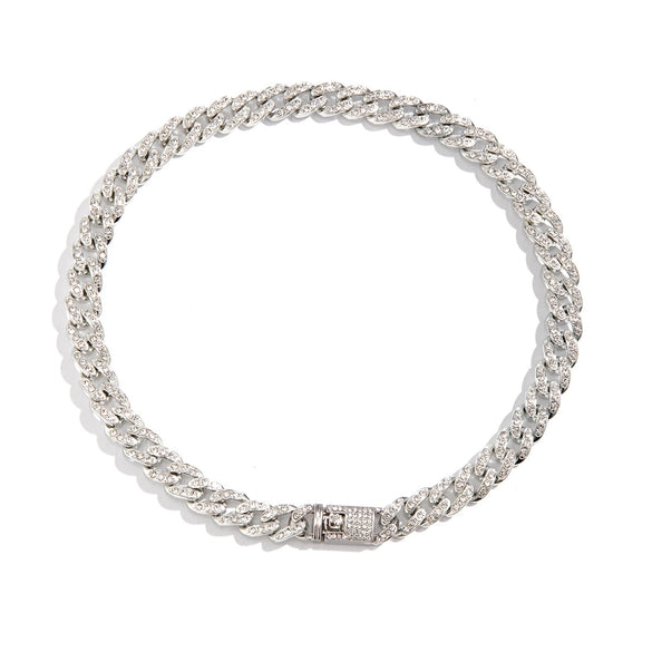 Men's Cuban Chain Necklace Alloy Geometric Handmade