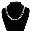 Men's Cuban Chain Necklace Alloy Geometric Handmade