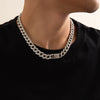 Men's Cuban Chain Necklace Alloy Geometric Handmade